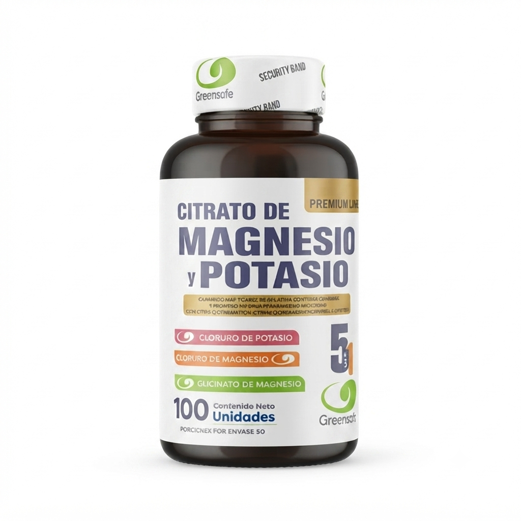 Citrato De Magnesio Y Potasio 5 En 1
