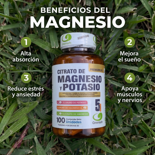 Citrato De Magnesio Y Potasio 5 En 1