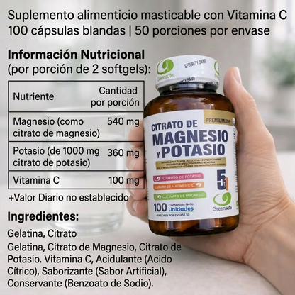 X 2 Citrato De Magnesio Y Potasio 5 En 1
