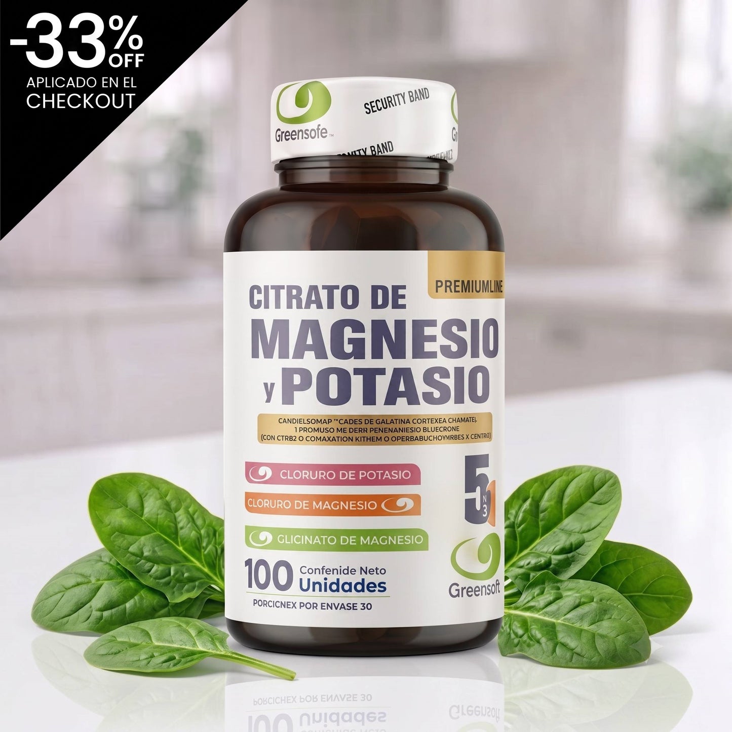Citrato De Magnesio Y Potasio 5 En 1