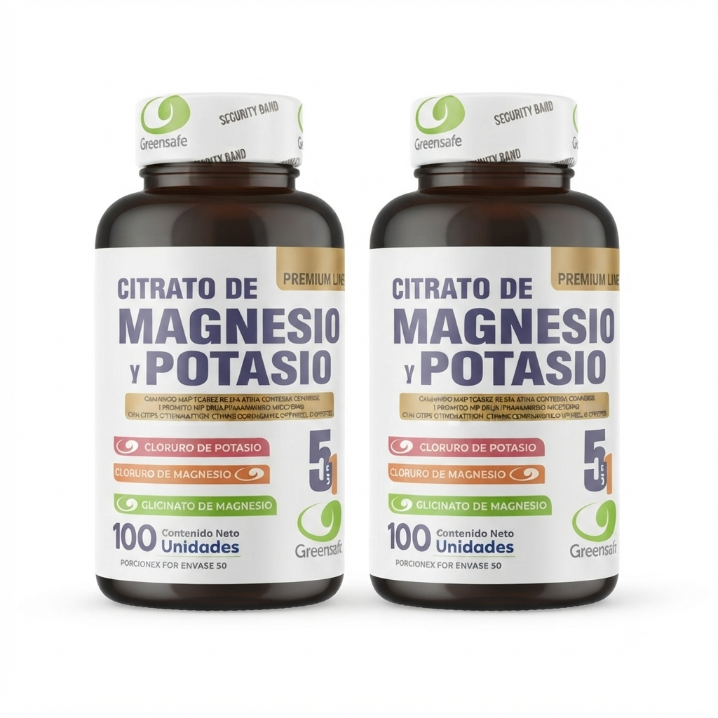 Citrato De Magnesio Y Potasio 5 En 1